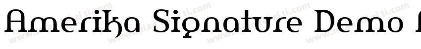 Amerika Signature Demo Regular字体转换